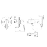 Товар: Смеситель Sazava для биде с душевой лейкой с нажимным механизмом пласт., арт-SA342 - фото 4 Смеситель Sazava для биде с душевой лейкой с нажимным механизмом пласт., арт-SA342 — фото 4, Смесители для биде