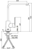 Товар: Смеситель для кухни Paffoni Sly арт-SY180CR - фото 2 Смеситель для кухни Paffoni Sly арт-SY180CR — фото 2, Смесители для кухни