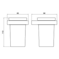 Стакан для зубных щеток Timo Petruma никель арт-15233/13 — фото 2, Стаканы для зубных щеток