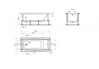 САНТОРИНИ Ванна акриловая 150х70 см., без монтажного комплекта, САНТЕК арт-1WH302497 — фото 14, Акриловые ванны