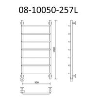 Товар: Полотенцесушитель электрический ВИД 8 1060х500 левый, эко г/г, Маргроид арт-08-10050-257L - фото 2 Полотенцесушитель электрический ВИД 8 1060х500 левый, эко г/г, Маргроид арт-08-10050-257L — фото 2, Электрические полотенцесушители