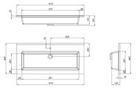 Раковина Aquanet Текла 100 арт-00328016 — фото 8, Раковины встраиваемые сверху