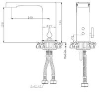 CREAVIT Смеситель для раковины сенсорный арт-ES2410 — фото 2, Смесители для раковины