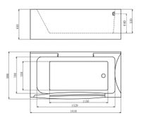 Акриловая ванна Gemy арт-G9055 K R — фото 2, Акриловые ванны