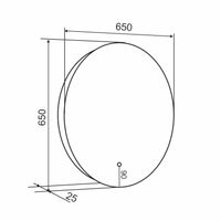 Зеркало с LED-подсветкой MILAN (65) круглое /AQUA DE MARCO MIL65 — фото 7, Зеркала в ванную комнату