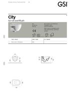 унитаз подвесной CITY PRO безободковый с водоворотной системой смыва Swirlflush фаянсовый белый арт-911611 — фото 3, Подвесные унитазы