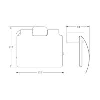 Держатель для туалетной бумаги BELZ , хром арт-B90603 — фото 2, Держатели туалетной бумаги