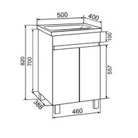 Тумба напольная SYDNEY 50 / AQUA DE MARCO 2050WCSYD/2 — фото 11, Тумбы под раковину