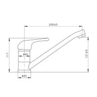 SAZAVA - смеситель кухонный арт-SA305.5 — фото 2, Смесители для кухни