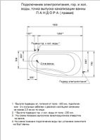 Акриловая ванна Aquatek Пандора правая, без каркаса, без экрана, без гидромассажа арт-PAN160-0000107 — фото 5, Акриловые ванны