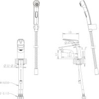 Товар: Смеситель для раковины с гигиеническим душем Bravat Drop-D F148162C-1, хром - фото 2 Смеситель для раковины с гигиеническим душем Bravat Drop-D F148162C-1, хром — фото 2, Смесители для раковины