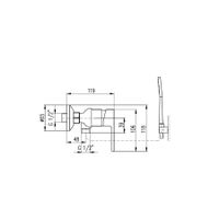 Смеситель Vltava для душа, арт-VT481.5/1 — фото 2, Смеситель для душа