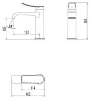CREAVIT Cмеситель для раковины LUA арт-LU1500 — фото 2, Смесители для раковины