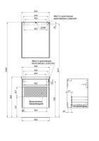 Зеркальный шкаф Aquanet Латина 60 белый арт-00179942 — фото 10, Зеркальные шкафы в ванную