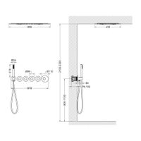 Душевая система встроенная с термостатом Timo Saona белый матовый арт-SX-2319/16SM — фото 4, Встраиваемые душевые комплекты