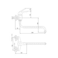 Товар: Смеситель Sazava настенный для раковины/умывальника с круглым изливом 290 мм, арт-SA301.5/22 - фото 4 Смеситель Sazava настенный для раковины/умывальника с круглым изливом 290 мм, арт-SA301.5/22 — фото 4, Смесители для раковины
