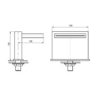 Товар: Водопад 150 х 120 мм. без переключателя арт-VOD6601 - фото 2 Водопад 150 х 120 мм. без переключателя арт-VOD6601 — фото 2, Изливы