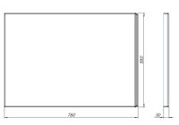 Товар: Боковой экран Aquanet Lotos 80 арт-00330886 - фото 3 Боковой экран Aquanet Lotos 80 арт-00330886 — фото 3, Экраны для ванн
