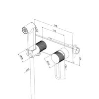 Встраиваемый смеситель с гигиеническим душем IDDIS Duna с защитным клапаном, матовое золото арт-DUNMGV0i08 — фото 3, Гигиенические души