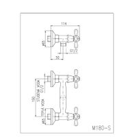 Смеситель Morava для душа, арт-MK180.5Z — фото 2, Смеситель для душа