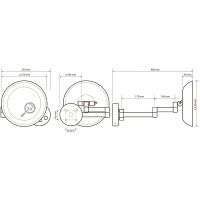 Товар: 116101802 Косметическое зеркало d.200 мм с подсветкой LED (сенсорное) хром BEMETA - фото 2 116101802 Косметическое зеркало d.200 мм с подсветкой LED (сенсорное) хром BEMETA — фото 2, Косметические зеркала