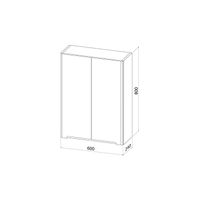 Шкаф подвесной IDDIS Edifice 60 см белый арт-EDI60W0i97 — фото 3, Шкафы для ванной