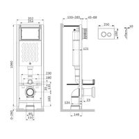 Товар: I012711.0138 ErgoFit инсталляция для подвес унитаза с клавишей ErgoFit L пластик, черный матовый - фото 2 I012711.0138 ErgoFit инсталляция для подвес унитаза с клавишей ErgoFit L пластик, черный матовый — фото 2, Инсталляции для унитазов