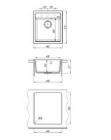 Кухонная мойка ABBER Quarz AQ2901B черная — фото 7, Кухонные мойки