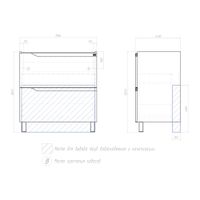 Тумба под раковину VIGO Neo 80 напольная белый арт-329 — фото 6, Тумбы под раковину