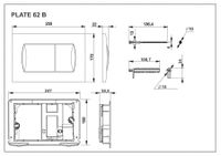 Товар: In-Wall Клавиша для инсталляции, двойная 62B, хром матовая. ROCA арт-78901160B2 - фото 2 In-Wall Клавиша для инсталляции, двойная 62B, хром матовая. ROCA арт-78901160B2 — фото 2, Кнопки смыва