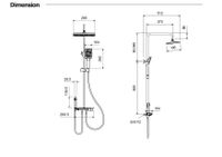 Товар: AQ3040BGM ПОЛАРИС душевая система (смеситель для ванны) 295х195мм, оружейная сталь - фото 16 AQ3040BGM ПОЛАРИС душевая система (смеситель для ванны) 295х195мм, оружейная сталь — фото 16, Душевые системы