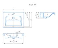 Раковина KIROVIT Леонардо 700 мебельная белый ( ) 4630055556205 арт-Вн КрУЛ70 — фото 4, Раковины встраиваемые сверху