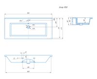 Раковина KIROVIT Оскар 1050 мебельная белый 4640021064740 арт-Вн Крв36 — фото 4, Раковины встраиваемые сверху