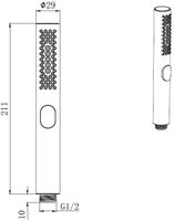 Душевая лейка Allen Brau Priority 5.31A20-GB золото — фото 2, Лейки для душа