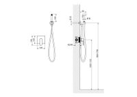 AQ1219BG ОБЕРОН набор с гигиеническим душем (смеситель + гигиеническая лейка + шланг + шланговое подсоединение с держателем), шлиф. золото — фото 4, Гигиенические души