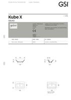 раковина встраиваемая сверху KUBE X 58,5x40,5 белый арт-9433111 — фото 3, Раковины встраиваемые сверху