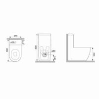 C8F8900SC Func Унитаз-моноблок безободковый с сиденьем — фото 9, Напольные унитазы