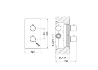 Товар: AQ1391BGM ЕВРОПА термостатический смеситель для душа (внешняя и скрытая часть), оружейная сталь - фото 2 AQ1391BGM ЕВРОПА термостатический смеситель для душа (внешняя и скрытая часть), оружейная сталь — фото 2, Смеситель для душа