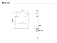 Товар: ЛУГАНО смеситель для раковины высокий 217, без донного клапана, оружейная сталь арт-AQ1704BGM - фото 2 ЛУГАНО смеситель для раковины высокий 217, без донного клапана, оружейная сталь арт-AQ1704BGM — фото 2, Смесители для раковины