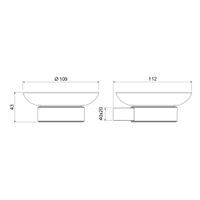 Мыльница Timo Luiro 18521/18 черное золото — фото 2, Мыльницы