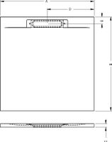 D007028080 Душевой поддон ISOLA 140x100 COLOUR ANTRACIT RIHO — фото 2, Душевые поддоны