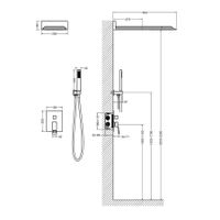 Душевая система встроенная Timo Briana хром арт-SX-7139/00SM — фото 5, Встраиваемые душевые комплекты