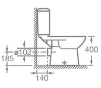 Товар: ACCESS Унитаз-компакт, горизонтальный выпуск, 2-х режимная арматура, сиденье дюропласт Soft-close, C арт-734P23800Y - фото 14 ACCESS Унитаз-компакт, горизонтальный выпуск, 2-х режимная арматура, сиденье дюропласт Soft-close, C арт-734P23800Y — фото 14, Напольные унитазы