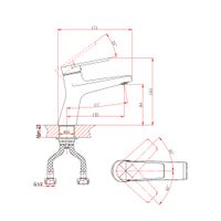 Смеситель для раковины D&K Bayern.Fürth DA1522105, черный — фото 1, Смесители для раковины