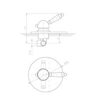 L083LZ LABE - смеситель для душа ЦВЕТ ЗОЛОТО — фото 2, Смеситель для душа