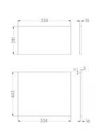 Фасады для тумбы ЛОНДРИ 60, компл. 2шт., дуб сантана 1A274801LH0C0 — фото 2, Тумбы под раковину