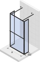 Товар: LUCID GD404 300 x 1200 x 300 x 2000 BLACK душевая перегородка, черный RIHO арт-G005039121 - фото 2 LUCID GD404 300 x 1200 x 300 x 2000 BLACK душевая перегородка, черный RIHO арт-G005039121 — фото 2, Душевые перегородки