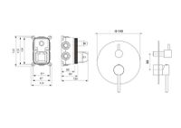 Товар: AQ1347BG ЕВРОПА смеситель для ванны 3 режима (внешняя и скрытая часть), шлиф. золото - фото 2 AQ1347BG ЕВРОПА смеситель для ванны 3 режима (внешняя и скрытая часть), шлиф. золото — фото 2, Смеситель для ванны