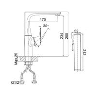 Товар: Смеситель для кухни D&K Rhein , хром арт-DA1292401 - фото 2 Смеситель для кухни D&K Rhein , хром арт-DA1292401 — фото 2, Смесители для кухни
