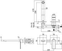 Смеситель для раковины Paffoni Tango TA104ST70 (с внутренней частью) — фото 2, Смесители для раковины